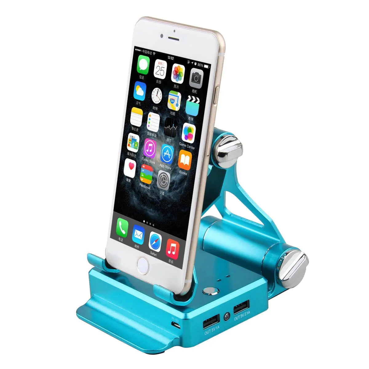 Podium Style Stand With Extended Battery Up To 200% For iPad, iPhone And Other Smart Gadgets